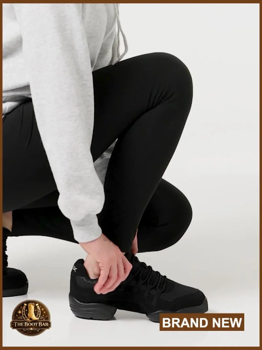 Split-Sole Dance Sneakers with Ventilated Arch and Lace-Up Closure